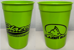 Green Blazer Bay and Bass Cup 12 oz.